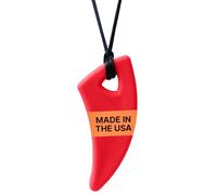 ARK Saber Tooth Chew Necklace, Standard, Softest, Red