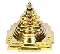ARKAM Meru Yantra/Brass Meru Shri Yantra/Brass Meru Shree Yantra/Brass Meru Yantra - Solid/ 3D Meru Shri Yantra (3x3 inches)