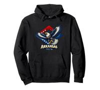 Arkansas Eagle Patriotic State Pride Pullover Hoodie