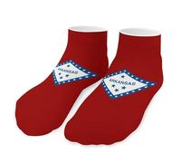 Arkansas Flag Map Men's Ankle Low Socks 1 Pair No Show Sock Low-Cut Athletic Socks for Women