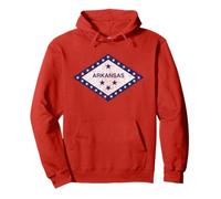 ARKANSAS FLAG THE NATURAL STATE LITTLE ROCK Pullover Hoodie