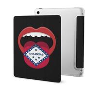 Arkansas Lips Flag Slim Tablet Cases Pen Holder Trifold Stand Protective Cover Compatible with iPad 2020 Series