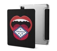 Arkansas Lips Flag Slim Tablet Cases Pen Holder Trifold Stand Protective Cover Compatible with iPad 2020 Series
