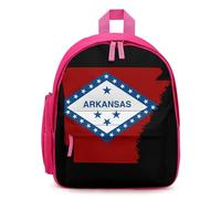 Arkansas Map Flag Funny Backpacks Lightweight Travel Bag Daypacks for Camping Hiking 12.5"