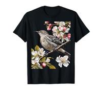 Arkansas Northern Mockingbird Surrounded by Apple Blossom T-Shirt