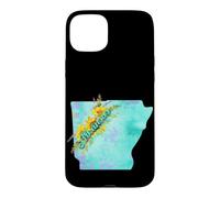 Arkansas Pride Watercolor Sunflower Floral Flower Design Case for iPhone 15 Plus