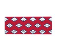 Arkansas State Flag Gaming Desk Mat, Wide Surface Desk Pad for Keyboard, Mouse and Improved Gaming Stability