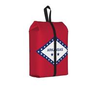 Arkansas State Flag Print Durable Travel Shoe Bags for Storage and Packing, Water-Proof Shoe Bag with Smooth Zipper