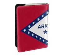 Arkansas State Flag Print Passport Holder Cover Wallet Passport Cover, Passport Wallet Case for Cards and Documents