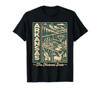 Arkansas State Pride Vintage Landmarks Collage T-Shirt