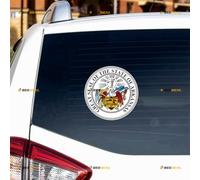 Arkansas State Seal AR USA Sticker Decal Vinyl - 4 Pack Reflective 5.1cm 7.6cm 10.2cm 15.2cm - for Car Boat Laptop Cup