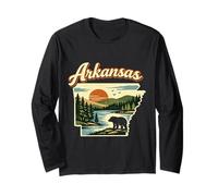 Arkansas State Sunset Bear River Nature Landscape Long Sleeve T-Shirt