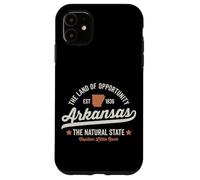 Arkansas Vintage Sports Design Natural State Light Text Case for iPhone 11