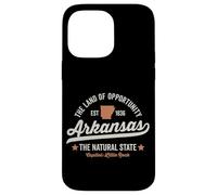 Arkansas Vintage Sports Design Natural State Light Text Case for iPhone 14 Pro Max