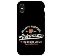 Arkansas Vintage Sports Design Natural State Light Text Case for iPhone X/XS