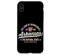 Arkansas Vintage Sports Design Natural State Light Text Case for iPhone XS Max