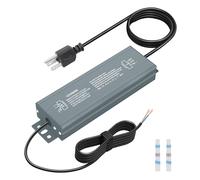 Arkare LED Driver 12V 60 Watts LED Power Supply Waterproof IP68 AC 110-240V to 12V DC 5A Low Voltage Transformer Ultra Thin Adapter 12 Volt Power Supply with Plug for LED Lights Surveillance Cameras