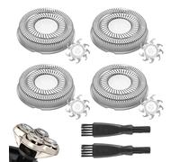 Arkare Shaver Replacement blades for Skull Pitbull Shaver Replacement Heads 4 PCS Shaver Head Replacement Blade for Skull Pitbull Gold PRO Platinum PRO Silver PRO Palm Replacement Head with 2 Brushes
