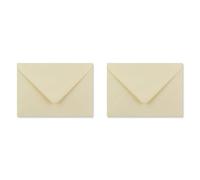 arkCRAFT 25 x C6 Premium Envelopes 100gsm 114mm x 162mm (Cream) (Pack of 2)