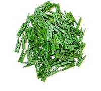 arkCRAFT 25mm Mini Wooden pegs PK-100 (Green)