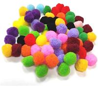 arkCRAFT Assorted Colors 25mm Pom Poms for Children's Crafting PK-300