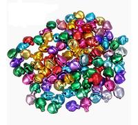 arkCRAFT Jingle Bells Christmas Assorted sizes and colours (50 Pack Assorted, 10mm)