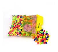 arkCRAFT One Pack of Multi Neon Colour Pony Beads - 1000pcs