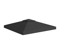 ARKEM 2-Tier Gazebo T O P Cover 310 g/m² 3x3 m Black,Gazebo Canopy Replacement Cover 2-Tier Roof T O P Spare Part(T O P COVER ONLY)