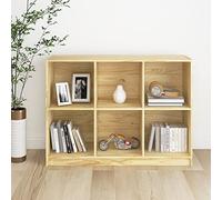 ARKEM Book Cabinet 104x33x76 cm Solid Pinewood,wooden bookcase free standing shelf Living Room, Home, Office Use Furniture to shelve dvd, books, magazines etc