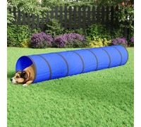 ARKEM Dog Tunnel Blue Ø 50x300 cm Polyester,Large Dog Tunnel,Large Pop Up Toy Agility Equipment for Dogs - Perfect For Dog Training or as Cat Toy or Cat Tunnel - Dog Outdoor Toys and great as a Dog Bo