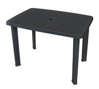 ARKEM Garden Table Anthracite 101x68x72 cm Plastic,Outdoor Garden Table,Patio Table for Outdoor
