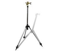 ARKEM Impulse Sprinkler Garden Watering Zinc on Tripod Base,Impulse Garden Sprinkler, 360 Degree Heavy Duty Impact Lawn Sprinkler Irrigation Sprayer with Metal Spike for Watering Plants Flowers Veggie