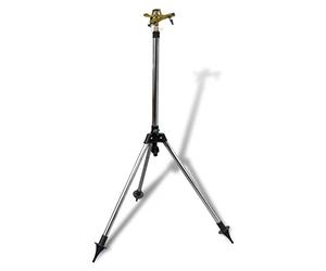 ARKEM Impulse Sprinkler Garden Watering Zinc on Tripod Base,Impulse Garden Sprinkler, 360 Degree Heavy Duty Impact Lawn Sprinkler Irrigation Sprayer with Metal Spike for Watering Plants Flowers Veggie