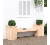 ARKEM Planter Bench 184.5x39.5x56.5 cm Solid Wood Pine,Wooden Garden Planter & Bench Combination Garden Raised Bed Patio Park