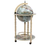 ARKEM TableT O P Globe Drinks Cabinet, Retro Style Bar Wine Stand, Liquor Whisky Alcohol Beverage Glass Bottle Holder for Home Restaurant Dining Room Living Room,Globe Bar Wine Stand Eucalyptus Wood B