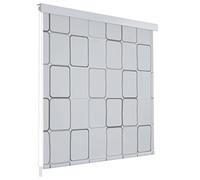 ARKEM Waterproof Wet Room Bathroom Heavy Duty Shower Curtain, Anti Mould Mildew Resistant, Washable and Easy Dry,Shower Roller Blind 80x240 cm Square