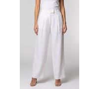 ARKET Ebbe Linen White size 42 | Formal Pants Outlet | Women | White 42