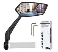Arkham Bike Mirror for Handlebar Adjustable Bicycle Rear View Mirror 360 Rotatable, HD Glass Bicycle Mirror Shakeproof, Easy Installation,Wide View Angle, Essential Bike Tool for All Bicyclists,Right