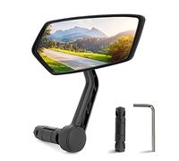 Arkham Bike Mirror for Handlebar HD Bar End Bicycle Mirror Thickened Auto-Grade Glass for Handlebar Rearview Mirror Multi-Angle Adjustable, Essential Bike Tool for Bicyclists E-Bike Universal(Right)