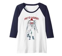Arkham Knight Red Hood Raglan Baseball Tee