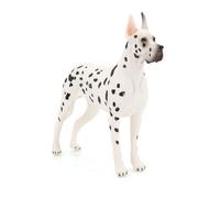 Arkindy Hand Painted Dog Emulational Dog Figurine Puppy Pet Dog Plastic Animal Toys Educational Gift for Kids Boys Girls Cake Toppers School Projects (Great Dane 1865)