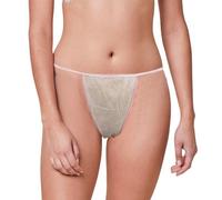 Arkindy Pack of 100 Disposable Thong Panties,Women's Nonwoven T-String Bikini Panties for Spa,Travel,Spray Tanning (White)