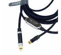 Arklove 30ft USB c to coaxial Cable Male Type-c to Digital coaxial Audio Interface RCA Female Adapter Wire spdif for dac amp Sound Preamp Amplifier DSD64 dsd128 192K