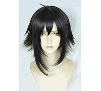 Arknights Courier Cosplay Wigs Black Gradient Short High-temperature Fiber Synthetic Hair Wig + Wig Cap One Size courier