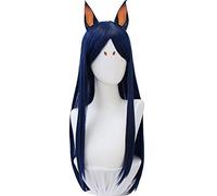 Arknights Dubin Wig Cosplay Costume Long Straight Heat Resistant Synthetic Hair Dobermann Peruca Anime Wigs for Halloween Party only wig