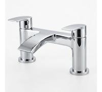 Arko Bath Mixer Tap, Deck Mounted Bath Filler Mixer Tap,Twin Lever Handle for Bathtub Modern Brass Constructed (Capri, Chrome)