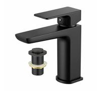 ARKO BATHROOM Arko Square Basin Mixer Tap, Stylish Bathroom Sink Tap With Smooth Lever Handle, Black