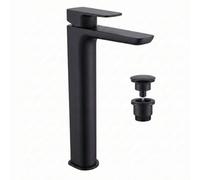 Arko Bathroom Tall Basin Mixer Tap 314X151.5mm With Waste, Contemporary Design, Single Lever, Ceramic Disc