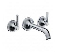 Arko Bathroom Wall Mounted Mixer Tap 3 Hole , Sink Tap, Chrome