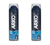 Arko Men Cool Shaving Gel 200ml - Smooth & Comfortable Shave for Sensitive Skin (Pack of 2)